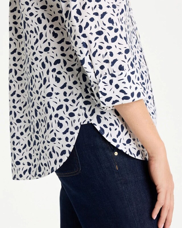 No Iron Stretch Printed Shirt - image 4